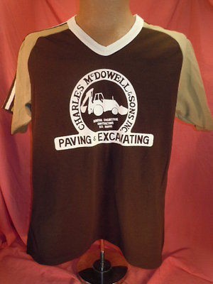 Mens Vtg 70s 80s Majestic USA Brown Polyester Softball Baseball 