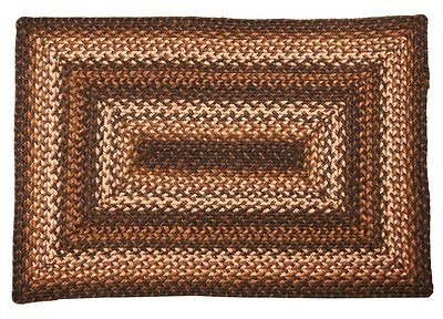 Homespice Hudson Kilimanjaro Jute Braided Area Rug Country Home Decor