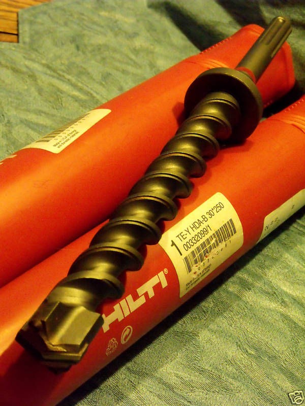 NEW *HILTI* STOP DRILL BIT, TE Y HDA B 30 X 250  HAMMER, CONCRETE