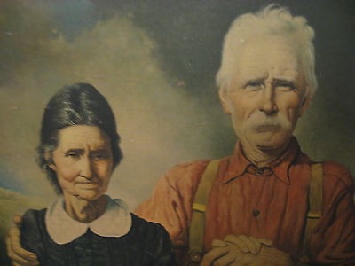 Oil painting print, Haunting mystery involved with this married couple 