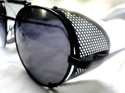 VTG STEAMPUNK SUNGLASSES SIDE SHIELDS/ MOTORCYCLE /GOTH / BLACK METAL 