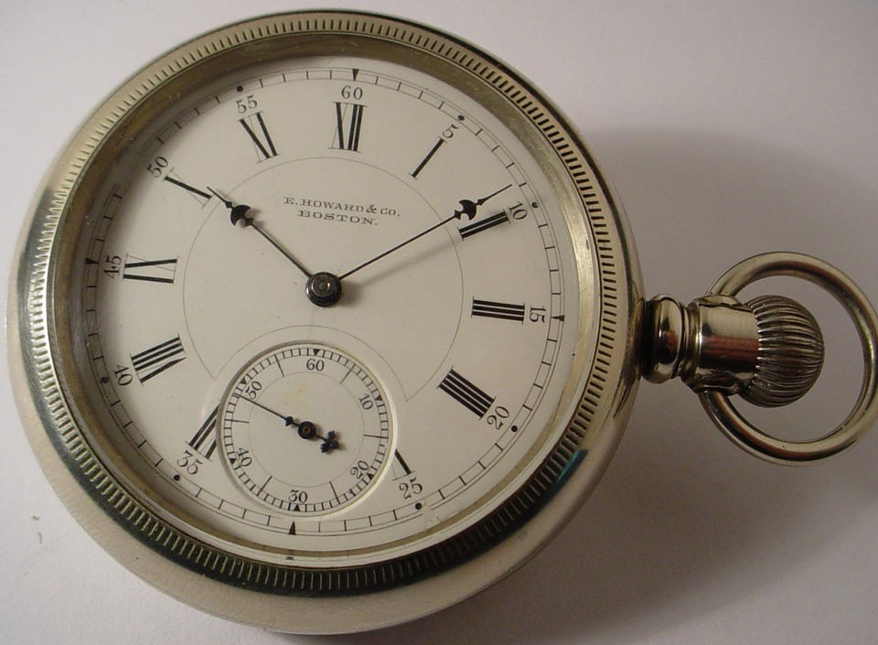 ANTIQUE 1880 E. HOWARD SERIES VII POCKET WATCH 15 JEWELS 18 SIZE TRAIN 