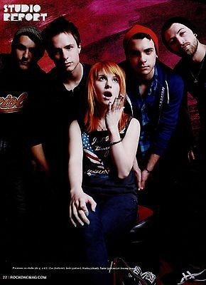 PARAMORE Mini POSTER / magazine Pin Up #3 french RARE