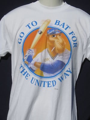 vtg 1991 R J Reynolds Joe Camel go to bat for the united way 2 sided 