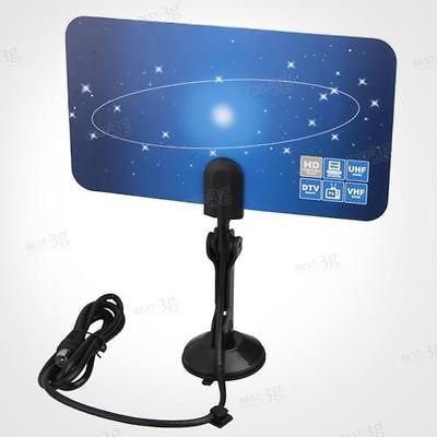 VHF UHF Digital TV DTV HDTV Flat Indoor Antenna 1080i 1080p 720p