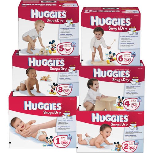 Huggies Snug and Dry Diapers ★All Sizes 1 2 3 4 5 6 ★Value Pack 