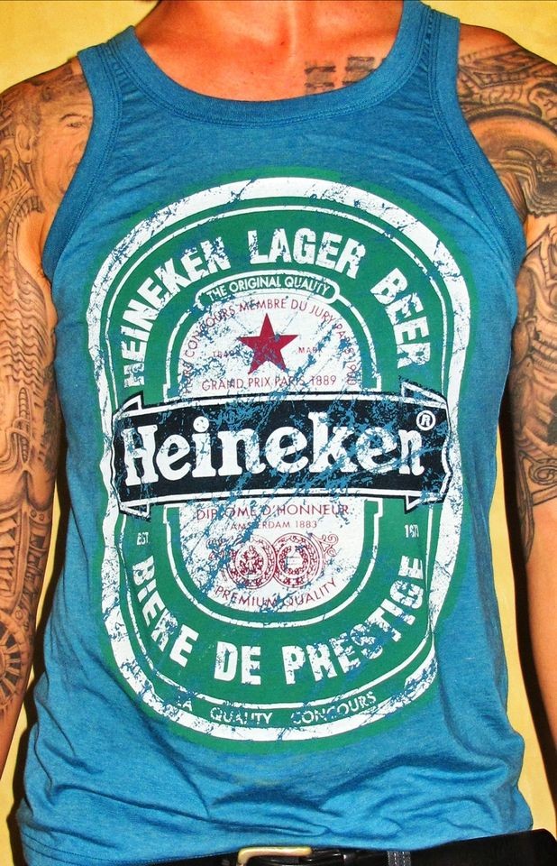 HEINEKEN BEER TANK TOP VEST RRP £15.99