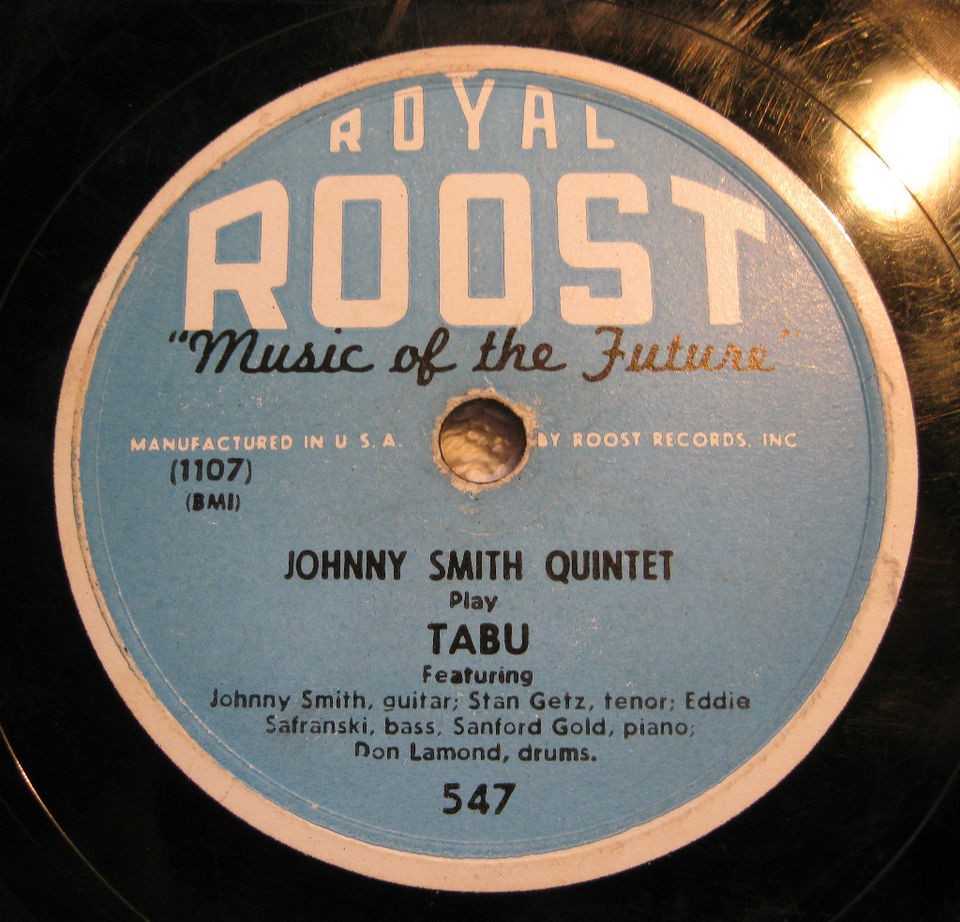 Johnny Smith Quintet Stan Getz   Tabu / Moonlight In Vermont   Royal 