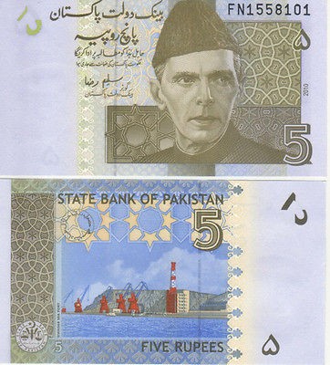 pakistan in Coins & Paper Money