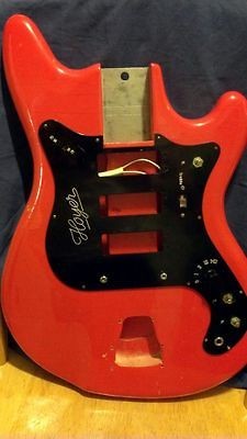 Vintage 1962 Hoyer Travel Neck Guitar Body and Pickguard (Framus 