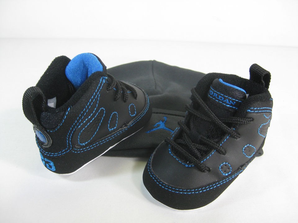 JORDAN 9 RETRO (GP) Black/White Ph​oto Blue  401843 007  INFANTS