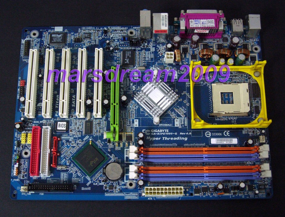 Gigabyte GA 8IPE1000 G REV4.0 Motherboard Intel Pentium 4