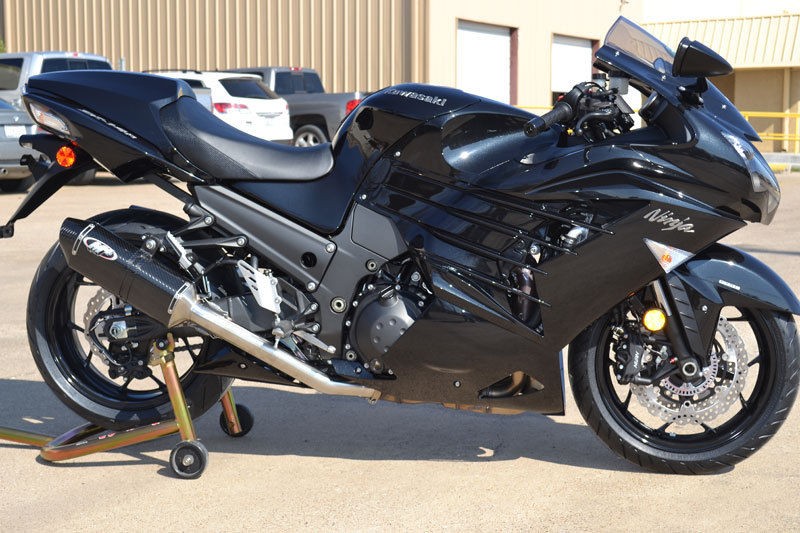 12 2012 KAWASAKI ZX14 ZX 14 ZX14R NEW M4 DUAL CARBON FIBER SLIPON 