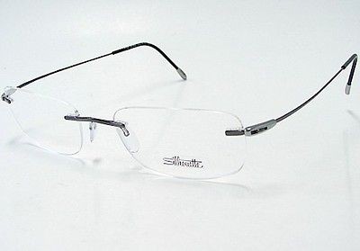 Silhouette Eye​glasses Chassis Titan X 7554 6057 Smoky Gunmetal 