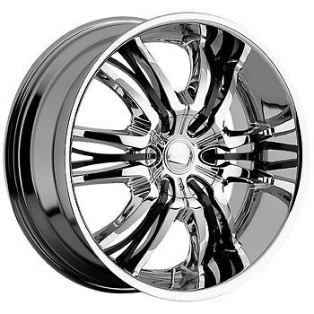 20X9 INCUBUS WHEELS 714 BRAWN 6X139.7 ET10 CHROME (4) NEW RIMS