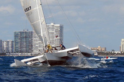 Condor 40 production racing Trimaran   OSTAR Class III   charter ready