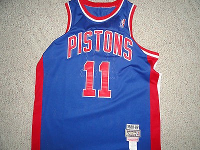 ISIAH THOMAS MITCHELL AND NESS DETROIT PISTONS JERSEY SIZE 54 USA MADE 