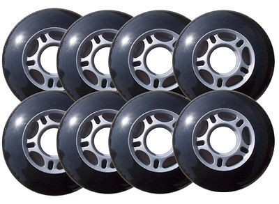 full crescent rocker rollerblade inline skate wheel set time left