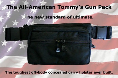 ALL AMERICAN TOMMYS GUN CONCEALMENT FANNY PACK SUPER SALE Med fits 3 