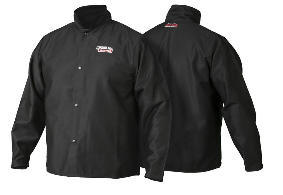 lincoln traditional fr cloth welding jacket 2xl