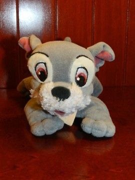 Lady And The TRAMP Disney Puppy Dog Bean Bag Plush Figure Stuffed 