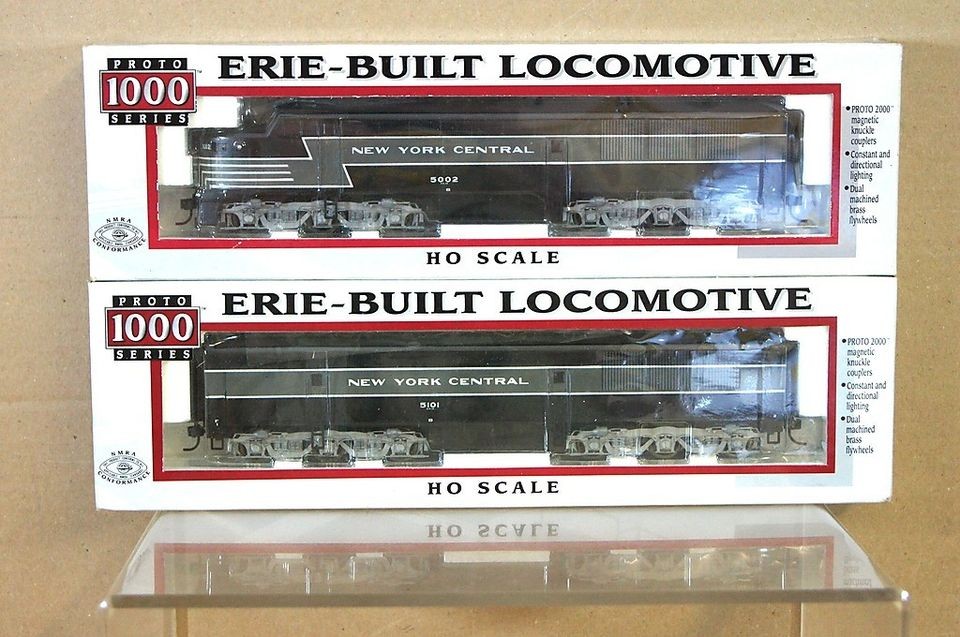   1000 2000 NEW YORK CENTRAL ERIE BUILT A & B UNIT LOCO SET NEW mu