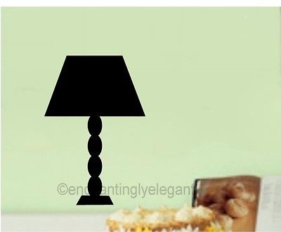 Light Lamp Vinyl Decal Wall Sticker Living Room Bedroom Decor