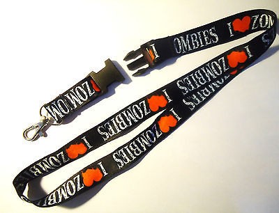 heart zonbies lanyard 21 inch length new 