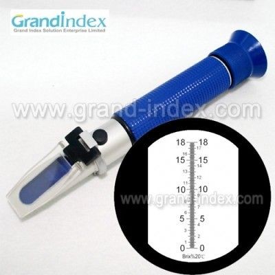 Brix Refractometer 0 18% Sugar,cutting liquid,Maple Sap