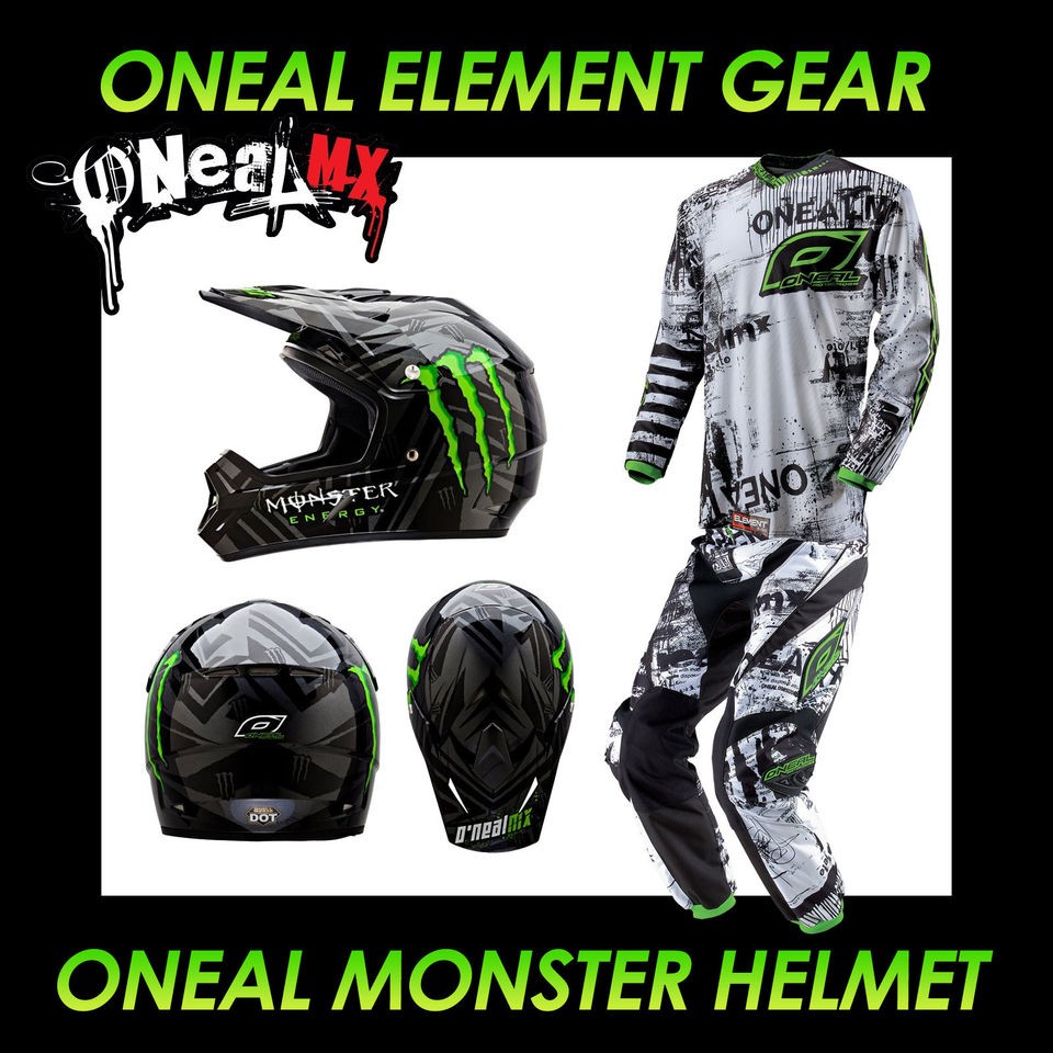 NEAL MONSTER HELMET ? & 2013 ELEMENT TOXIC PANT ? & JERSEY 