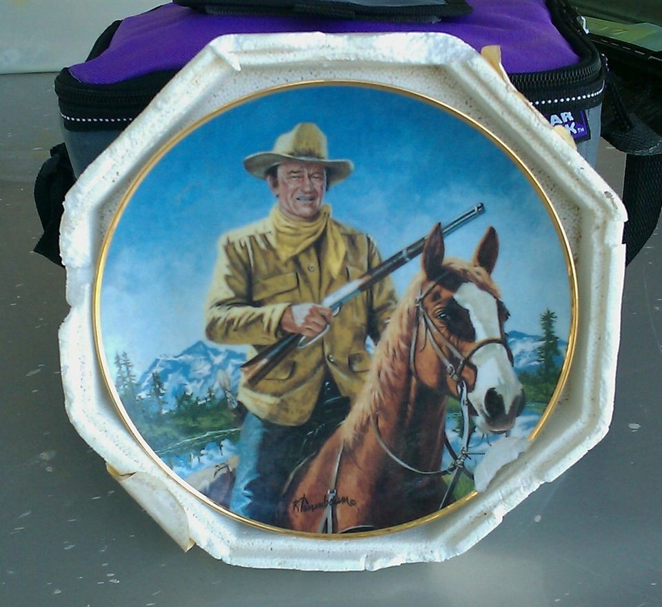 John Wayne High Country Plate Western Series Robert Tanenbaum Franklin 