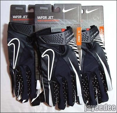 NIKE VAPOR JET FOOTBALL GLOVES BLACK/WHITE GF0080 002 carbon elite S M 