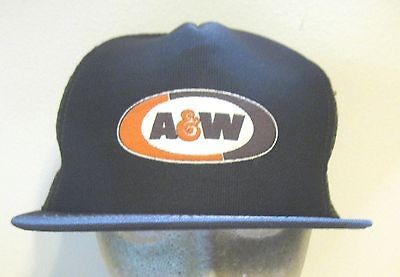 VINTAGE RETRO A&W ROOTBEER BROWN OLD SCHOOL UNIFORM BASEBALL CAP HAT 