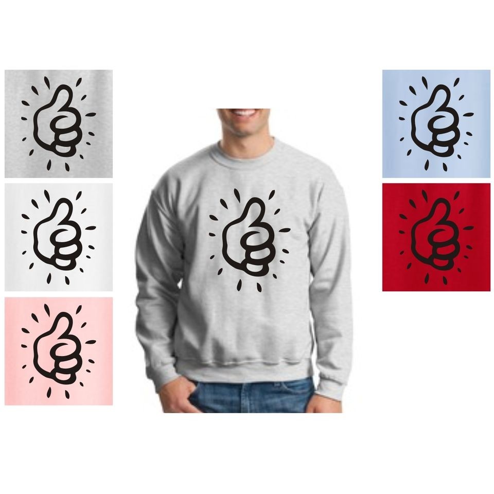 Just Thumb Crewneck Sweatshirt Mac Miller YMCMB Drake OVO Lil Wayne 