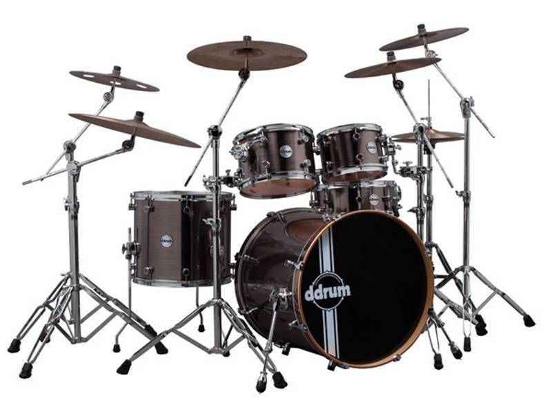 ddrum Reflex Pewter 5 Piece Drum Kit, Alder Shells, NEW