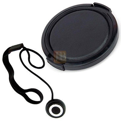 46MM LENS CAP COVER + CAP KEEPER FOR JVC HD EVERIO GZ HD3 GZ HD7