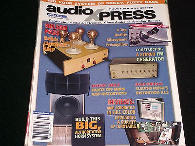 AUDIO XPRES MAGAZINE MARCH 2002 VOL. 33, NU. 3 NELSON PASS