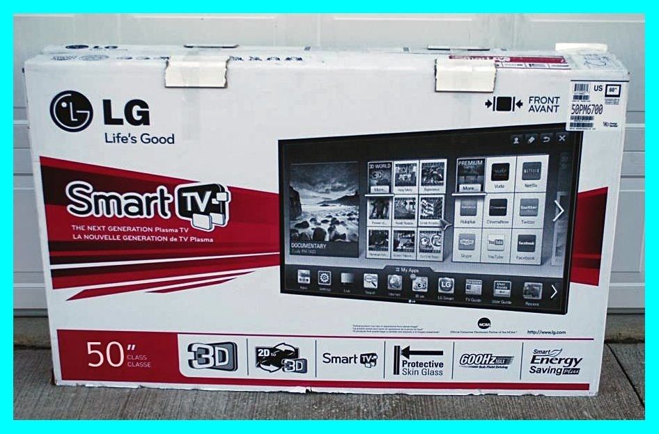 LG 50PM6700 50 1080p 600Hz 3M1 PLASMA ACTIVE 3D SMART TV HDTV 