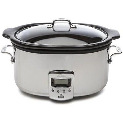 ALL CLAD STAINLESS STEEL SLOW COOKER W/CERAMIC INSERT #1500632304