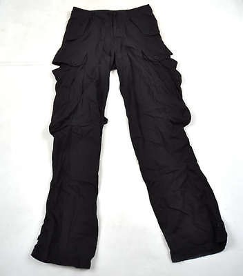 julius 7 black cotton voile cargo pants 1 japan