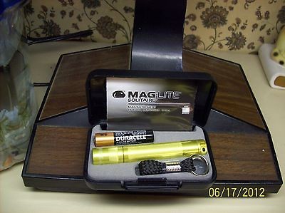 RARE Yellow Maglite AAA Solitaire Flashlight   LAST ONE LEFT.