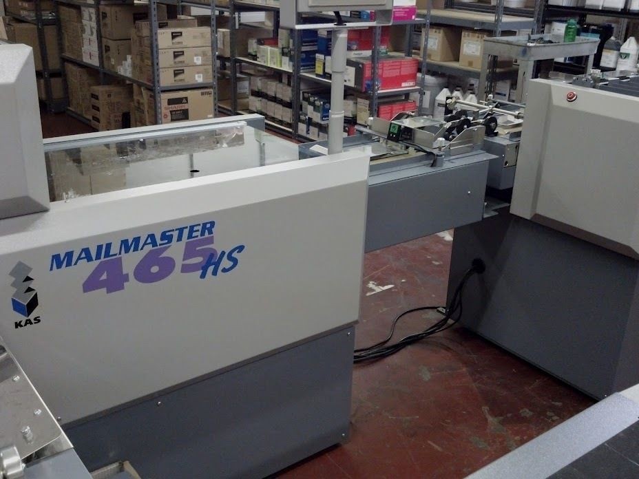 KAS Mailmaster HS465 Flexible Envelope Inserting System loaded 