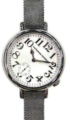 Katharine Hamnett White Dial Silver Steel Strap Ladies Watch KH7096 