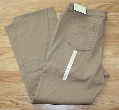 NWT Womens JONES NEW YORK Tan Khaki 5 Pocket Stretch Pants Size 6