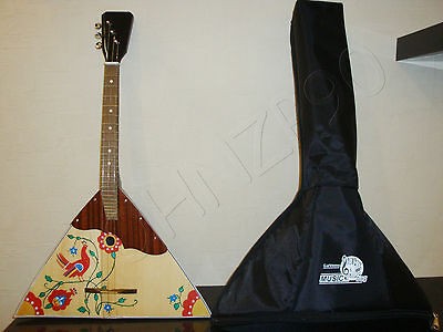 BALALAIKA 3 String with BAG Prima New Russian Ukrainian Wood High 