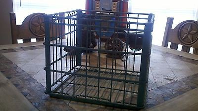 Rare Vintage Metal Wire Crate Blue Dean Milk Company 76 S Old Antique