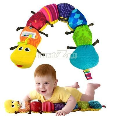 S0BZ New Fashion Colorful Musical Inchworm Soft Lovely Developmental 