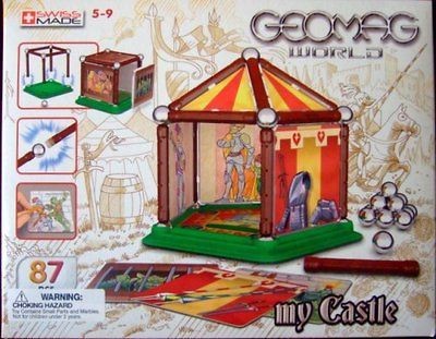 Geomag World MY CASTLE Magnetic Building Set Custom Panels 87 Pc G390 