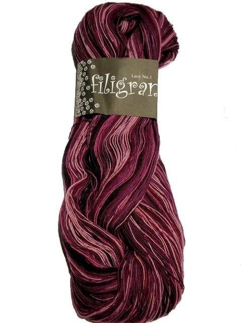 ZITRON FILIGRAN LACE WEIGHT YARN PRINTED MULTI VARIOUS SHADES 100g