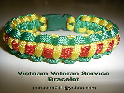 vietnam veteran service bracelet paracord 550  7